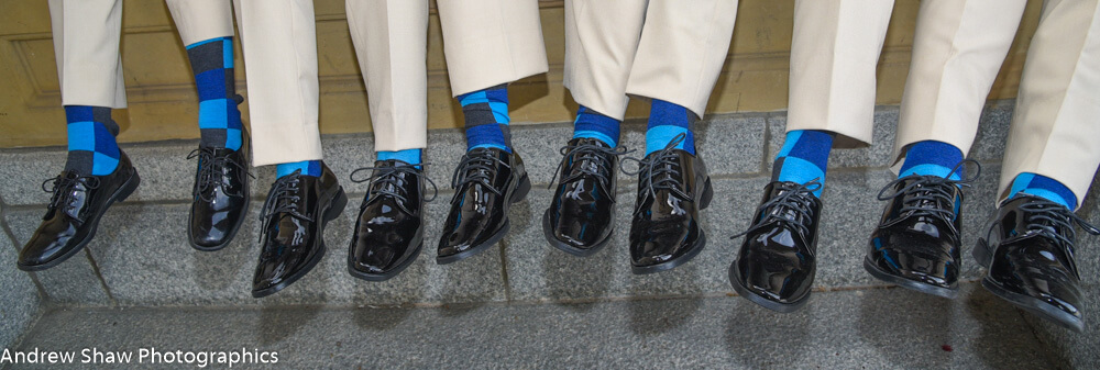 Groomsmen on wedding day