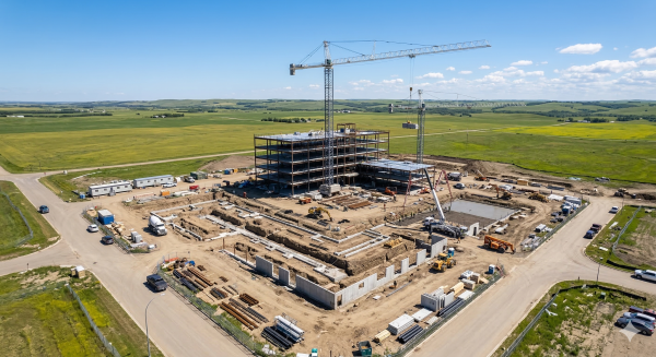 Drone Photography Alberta progress tracking for large construction projects